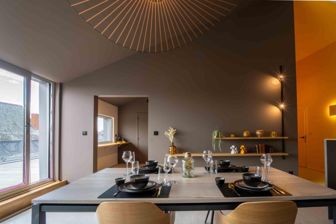 Luxury Penthouse & Terrace - Mons City Center Exteriör bild