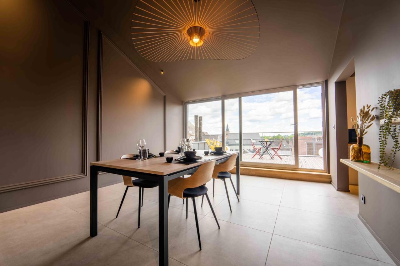 Luxury Penthouse & Terrace - Mons City Center Exteriör bild