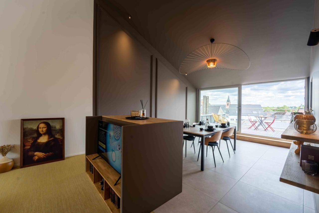 Luxury Penthouse & Terrace - Mons City Center Exteriör bild