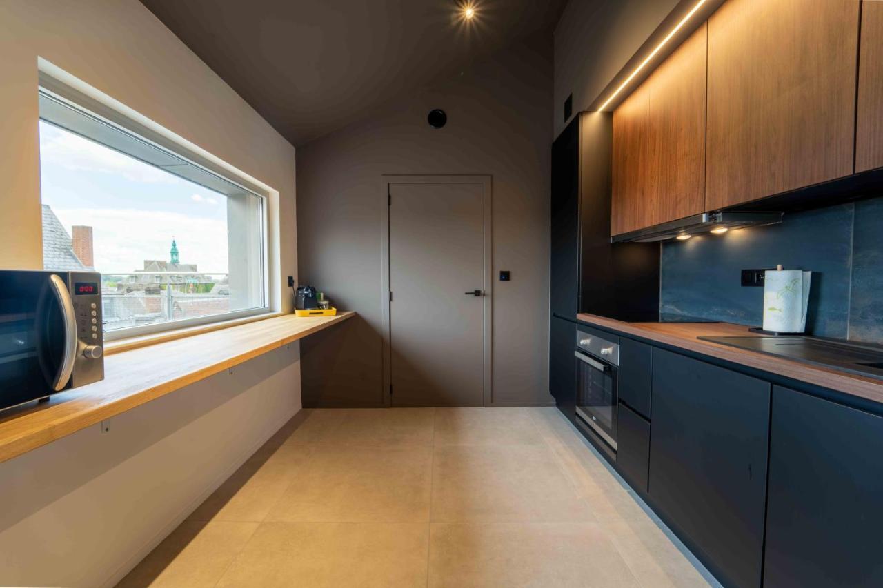 Luxury Penthouse & Terrace - Mons City Center Exteriör bild